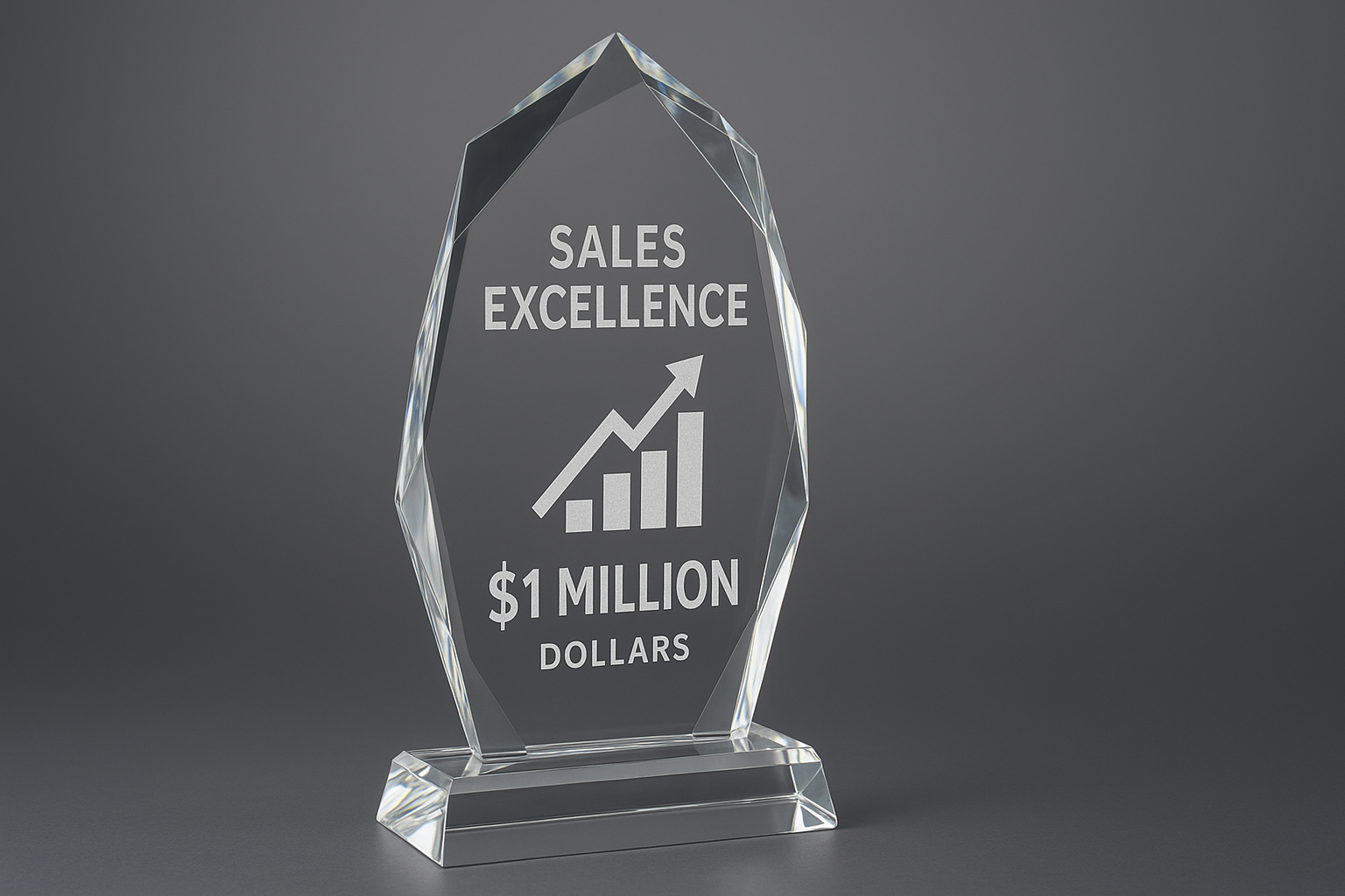 Austin Custom Gifts & Awards etched crystal awards for leadership and milestones