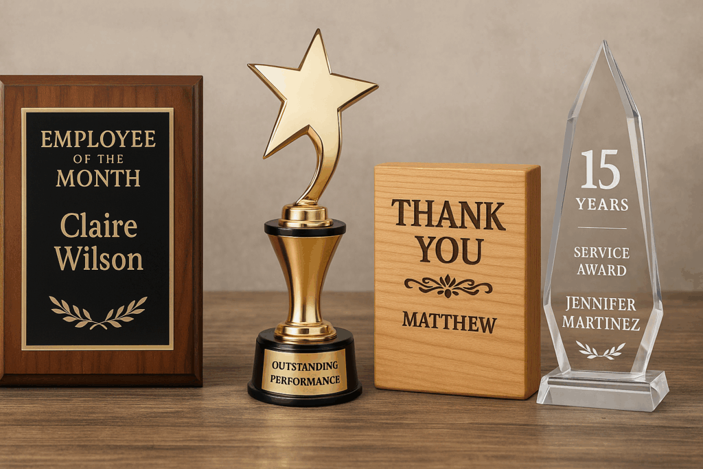 Austin Custom Gifts & Awards custom employee awards for workplace recognition