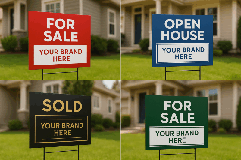 Austin Custom Yard Signs – real estate open house and property listing signs