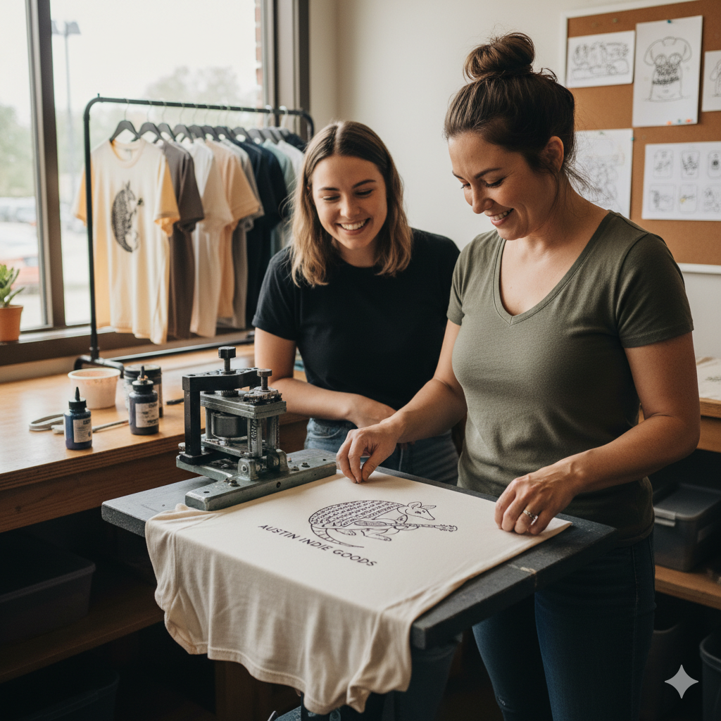 the logo store Small Batch Printing in Austin