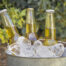drinks without custom koozies in ice bucket in austin tx