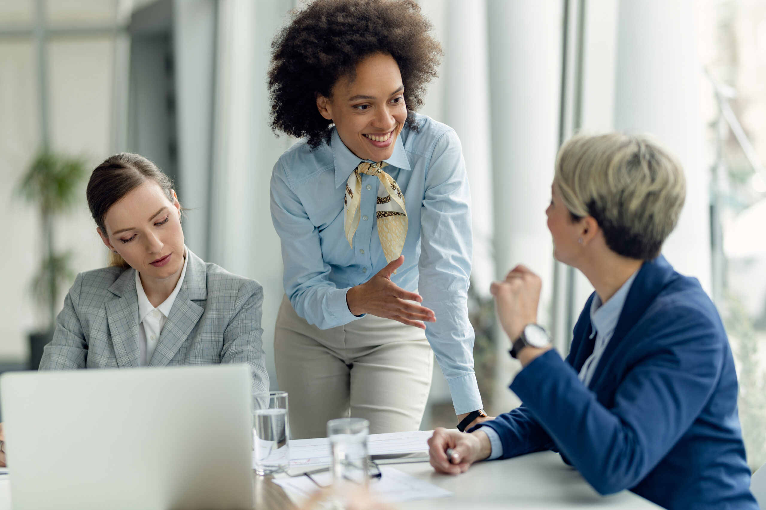 employer in austin tx talkign to employees and considering what holiday gift to get them